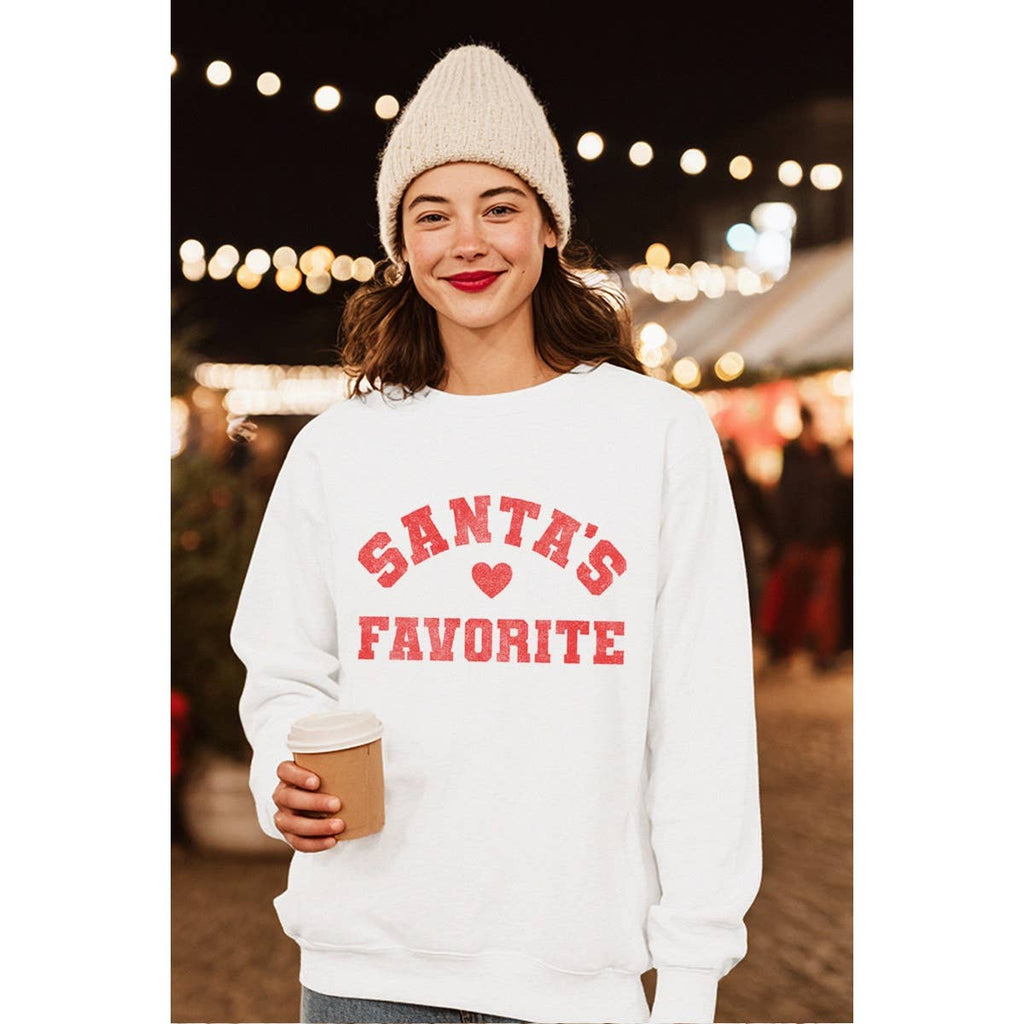 Santas Favorite Christmas Vintage  Graphic Sweatshirts