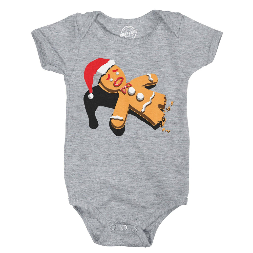 Half Eaten Gingerbread Baby Bodysuit