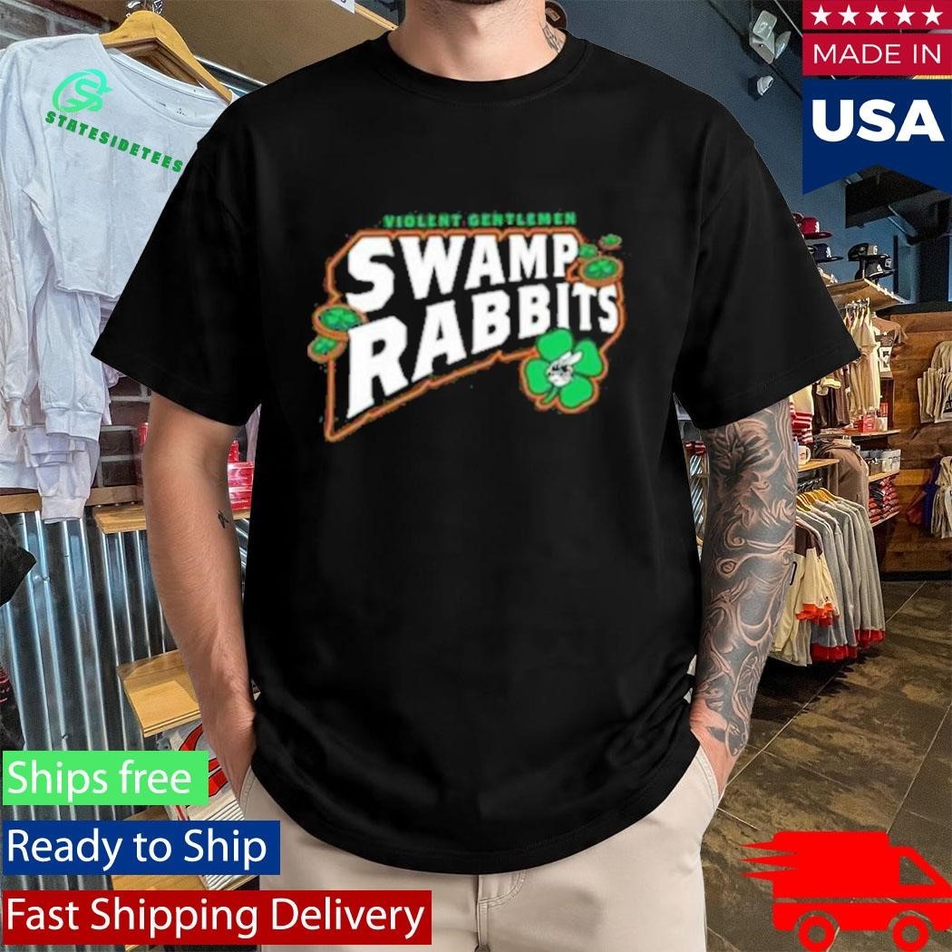 25-26 Vghc Swamp Rabbits 4 Clover Shirt Unisex , , , Long Sleeve Tee
