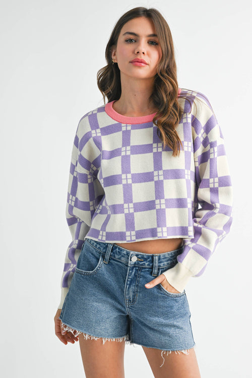 3236EK Pam Plaid Sweater 6