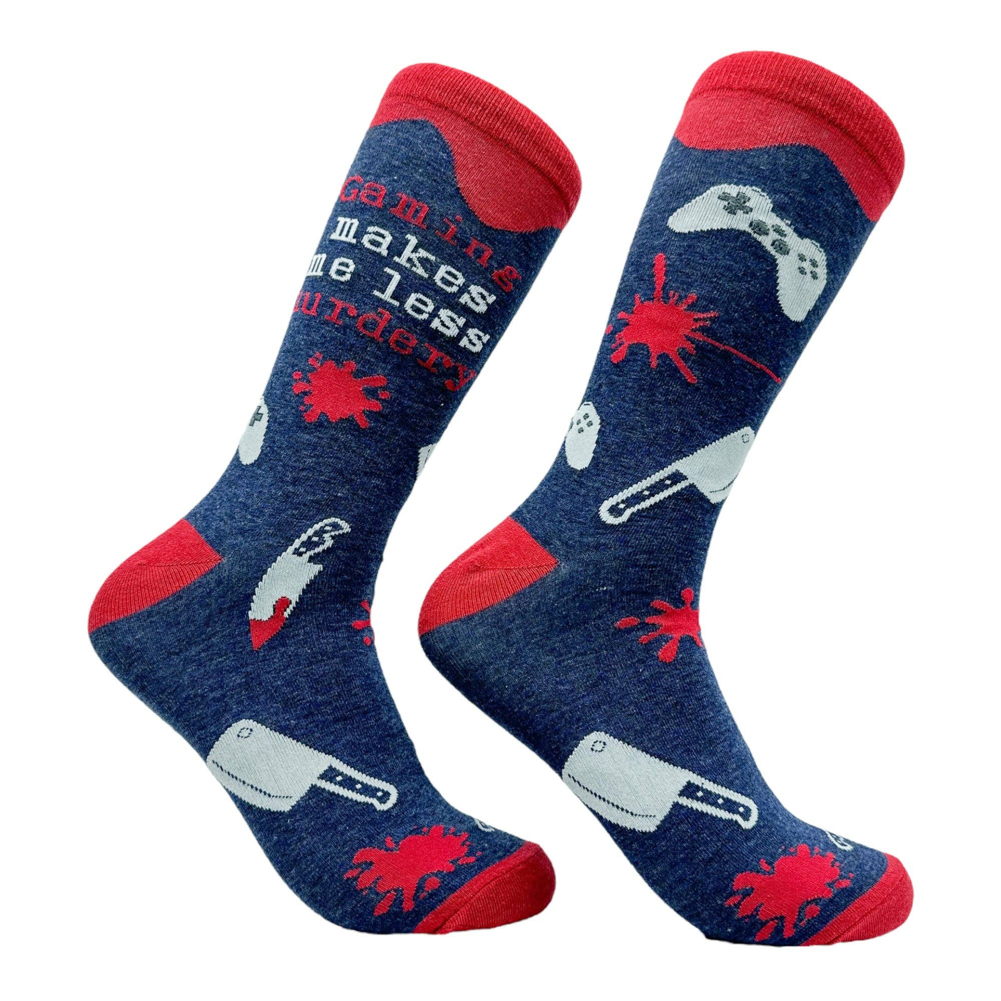 Women's Gaming Makes Me Less Murdery Socks