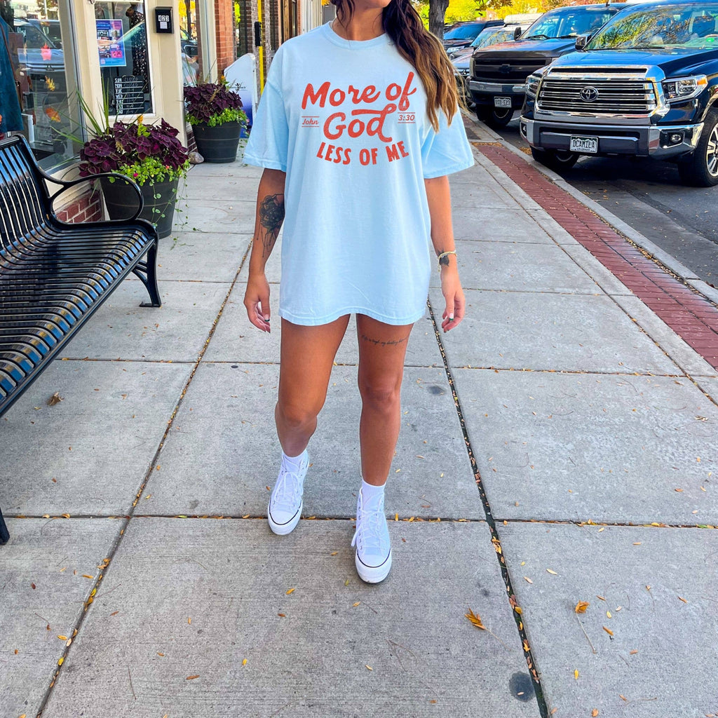 More of God Less of Me Graphic Fall Tee - Graphic Tee