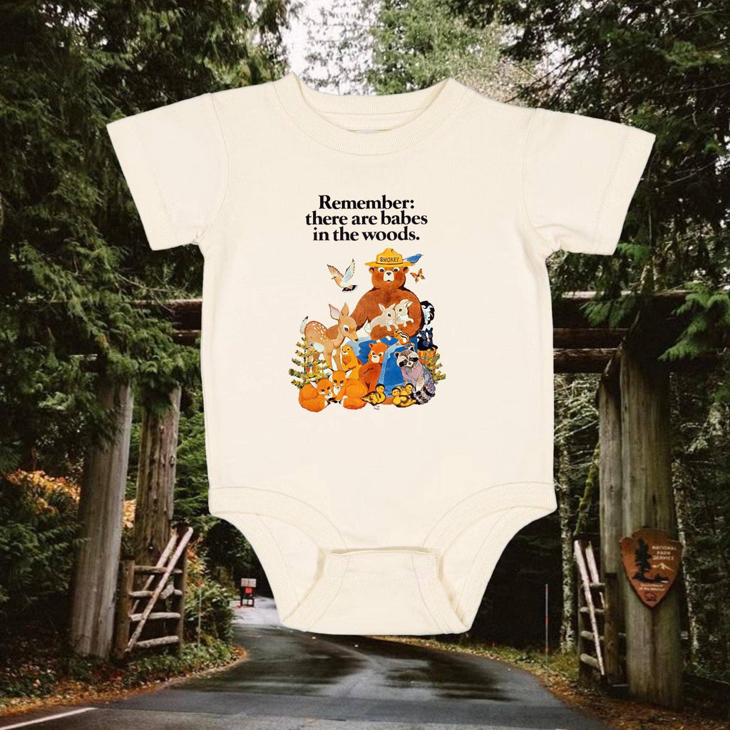 National Park Bear Woods Mascot Infant Bodysuit