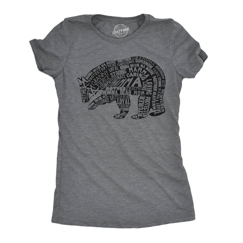 Mama Bear Text Women's T Shirt