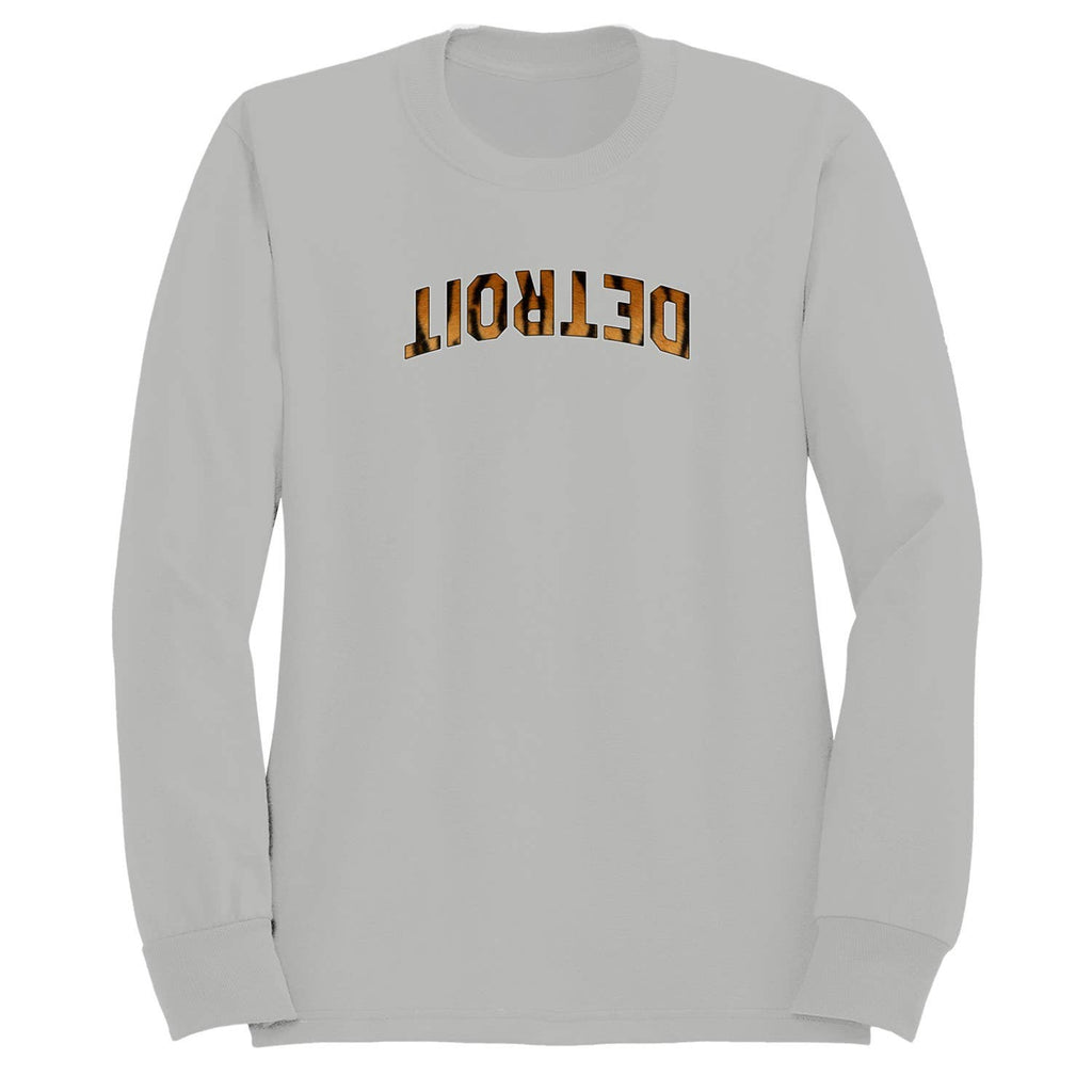 Detroit Tiger Stripe Text Men's Sweatshirt