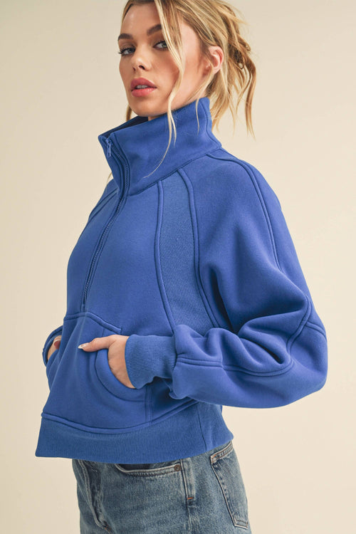 950CK Dove Funnel Neck Half Zip 2