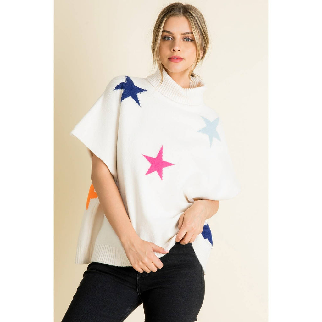 Star Pattern Poncho