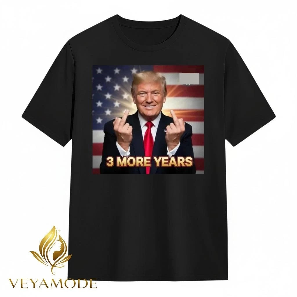 3 more years Trump one finger tee Unisex , , , Long Sleeve Tee