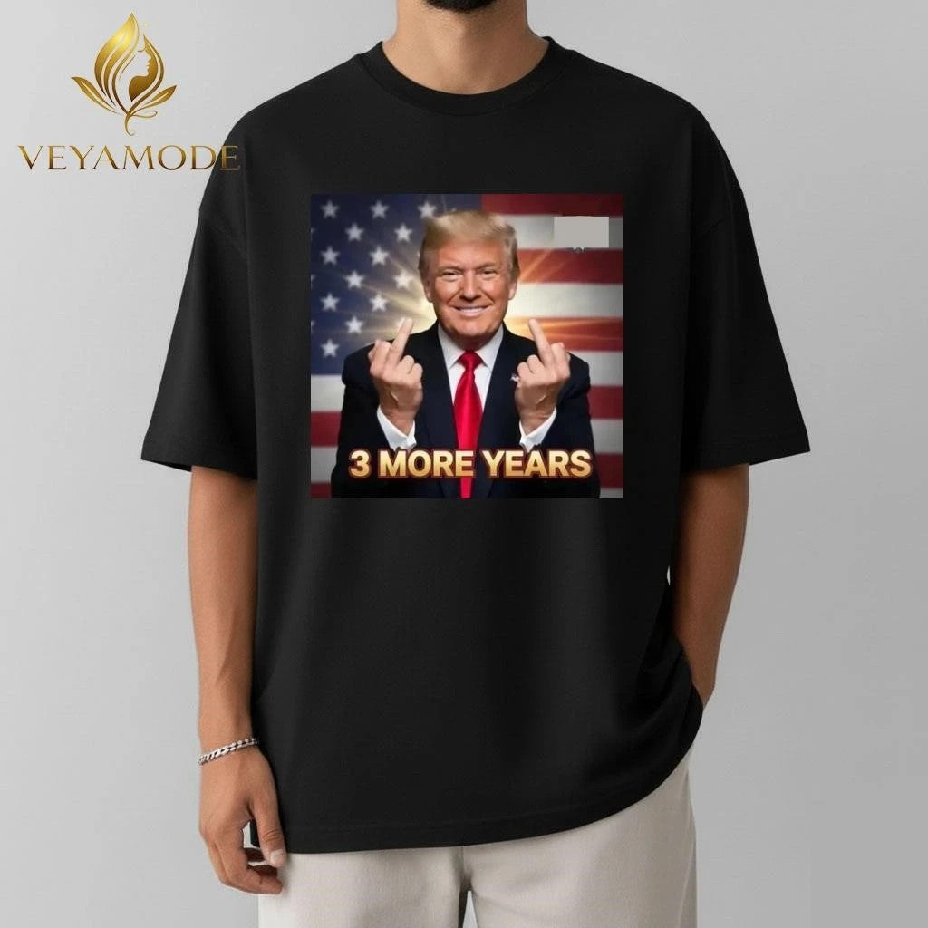 3 more years Trump one finger tee Unisex , , , Long Sleeve Tee