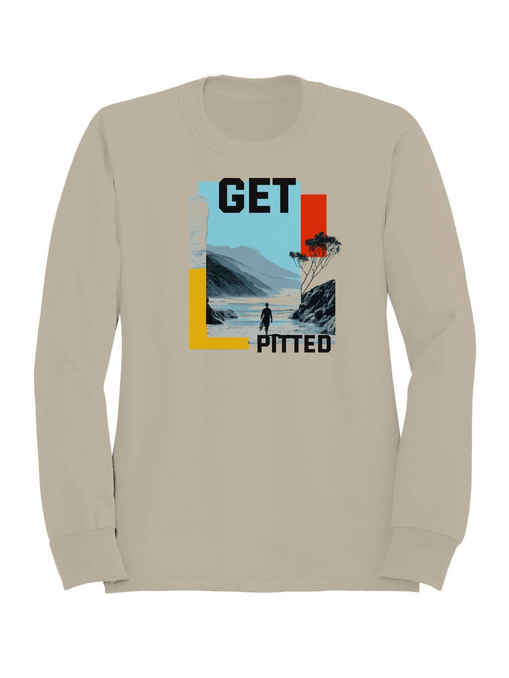 Get Pitted Surf Adventure Art Men's Sweatshirt