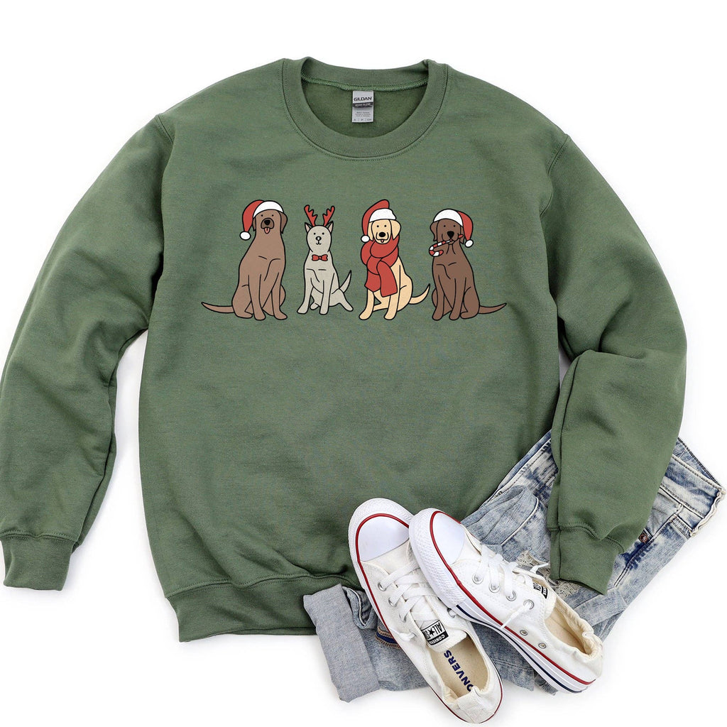 Adorable Christmas Dogs Sweatshirt