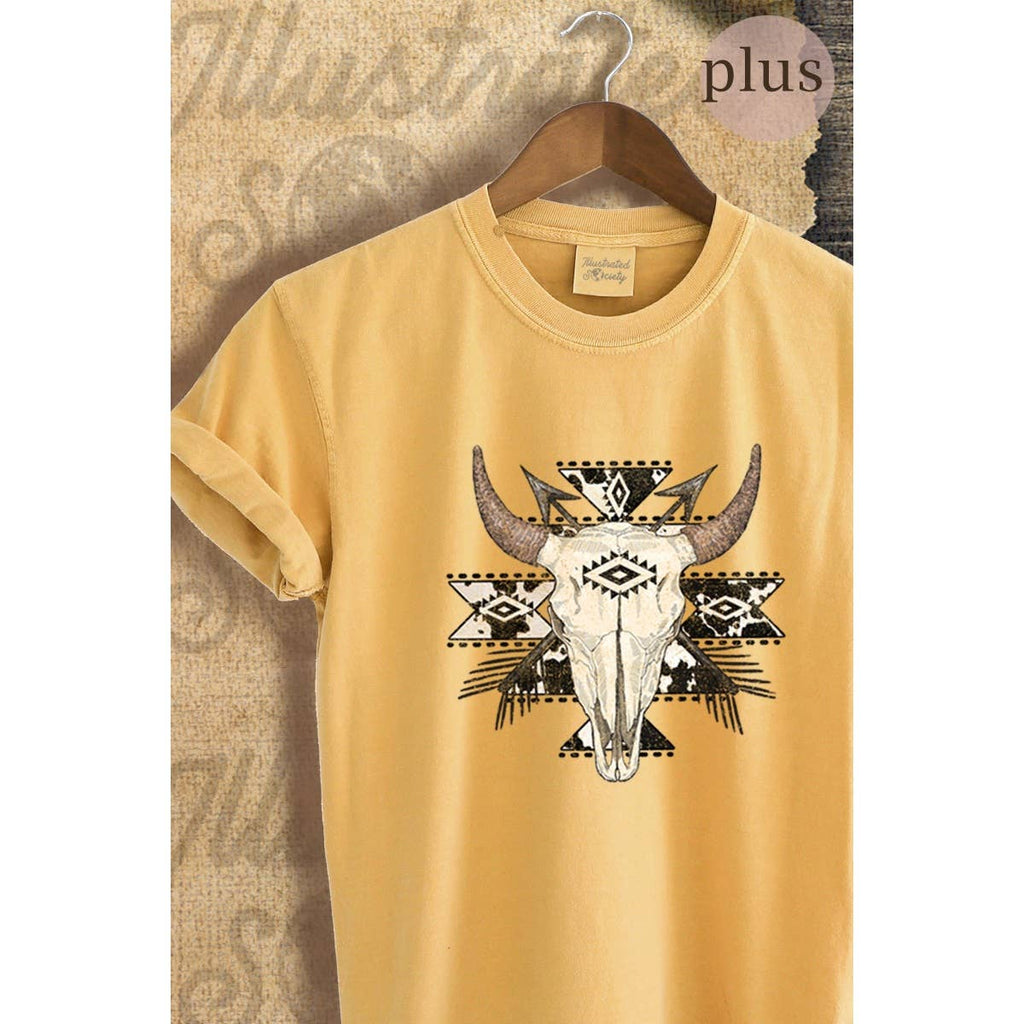 Skull Vintage Graphic Plus Tee