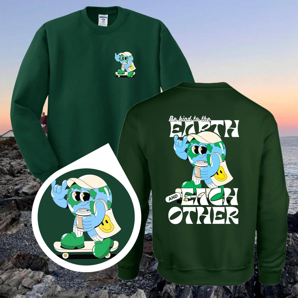 Be Kind To Earth & Each Other Retro Sweatshirt