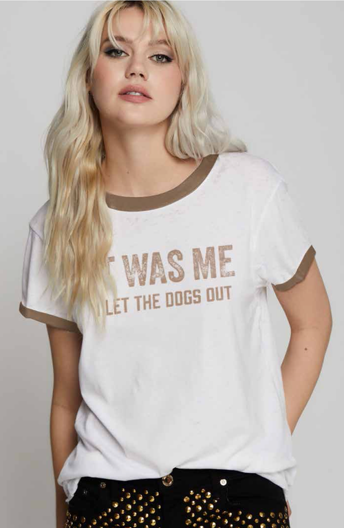 303676 - 430 I Let the Dogs Out Burn Out Graphic Tee