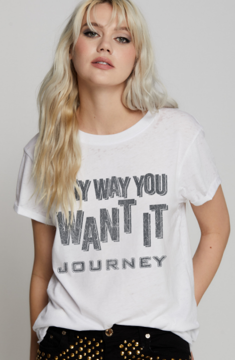 303125 - 630 Journey Any Way Burn Out Tee 1041B