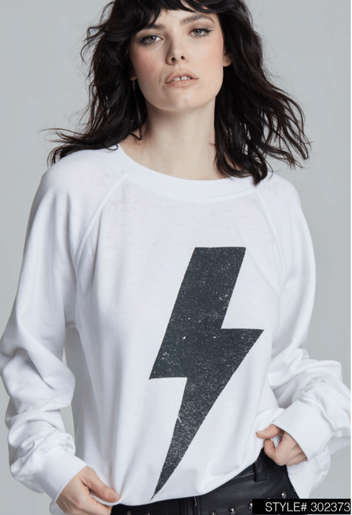 302373 - 630 Lightening Bolt Ls Burnout Sweatshirt