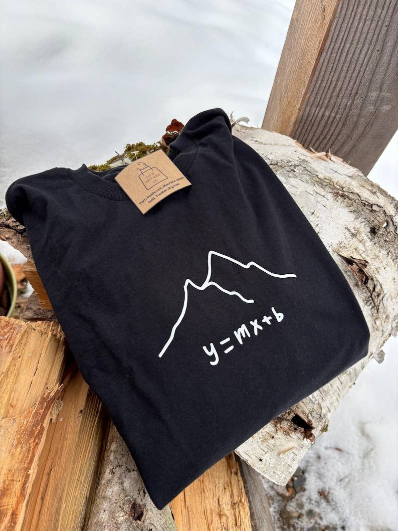Funny Ski T-Shirt: Math Slope Pun, Snowboard Graphic