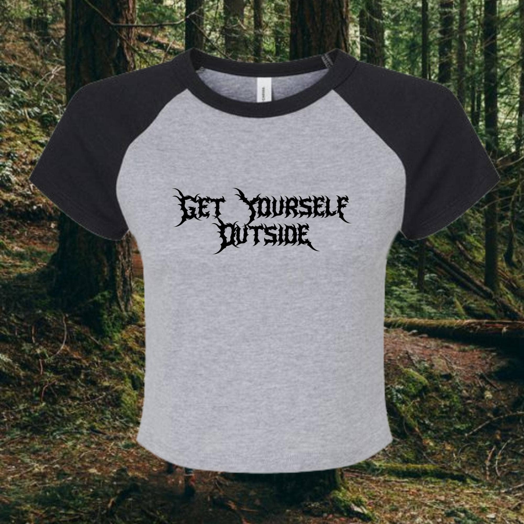 Get Yourself Outside Punk Raglan Baby Tee