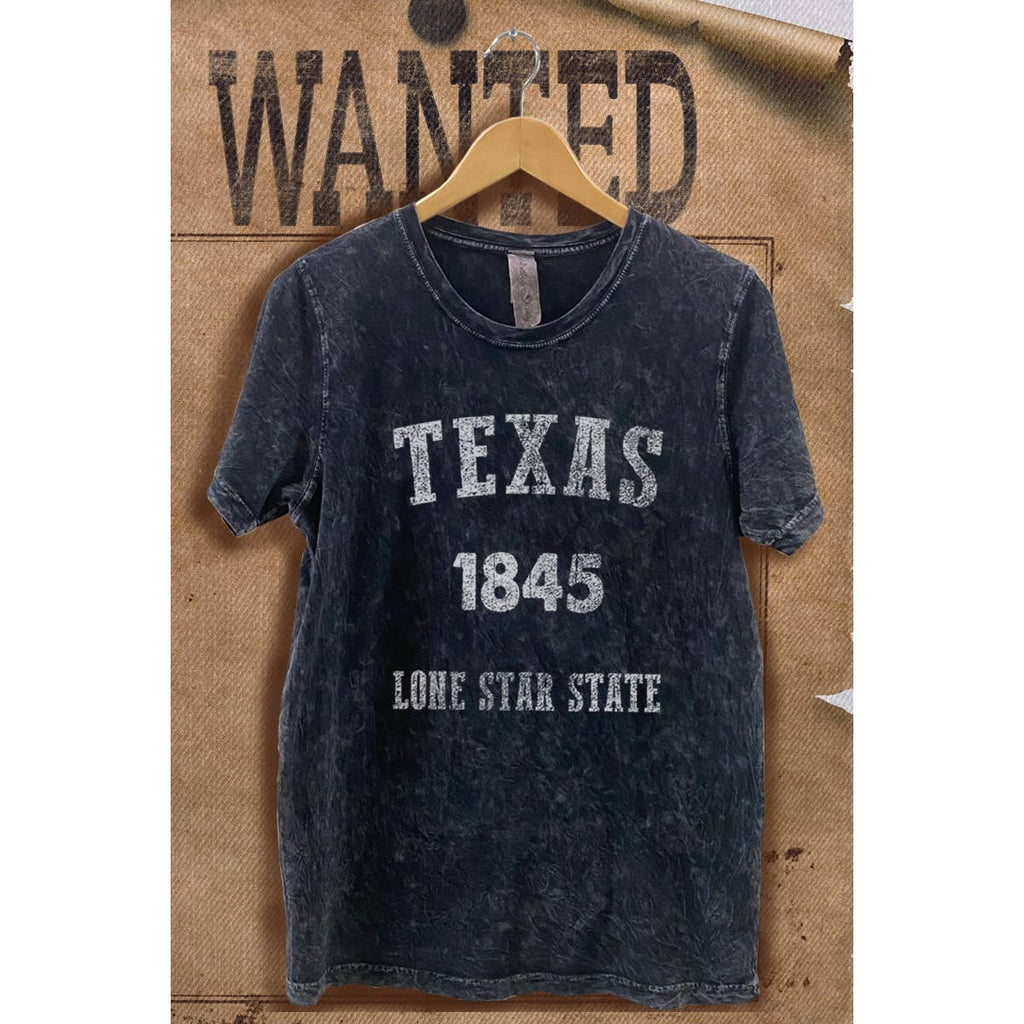 Texas Mineral Wash Vintage Graphic  Tee