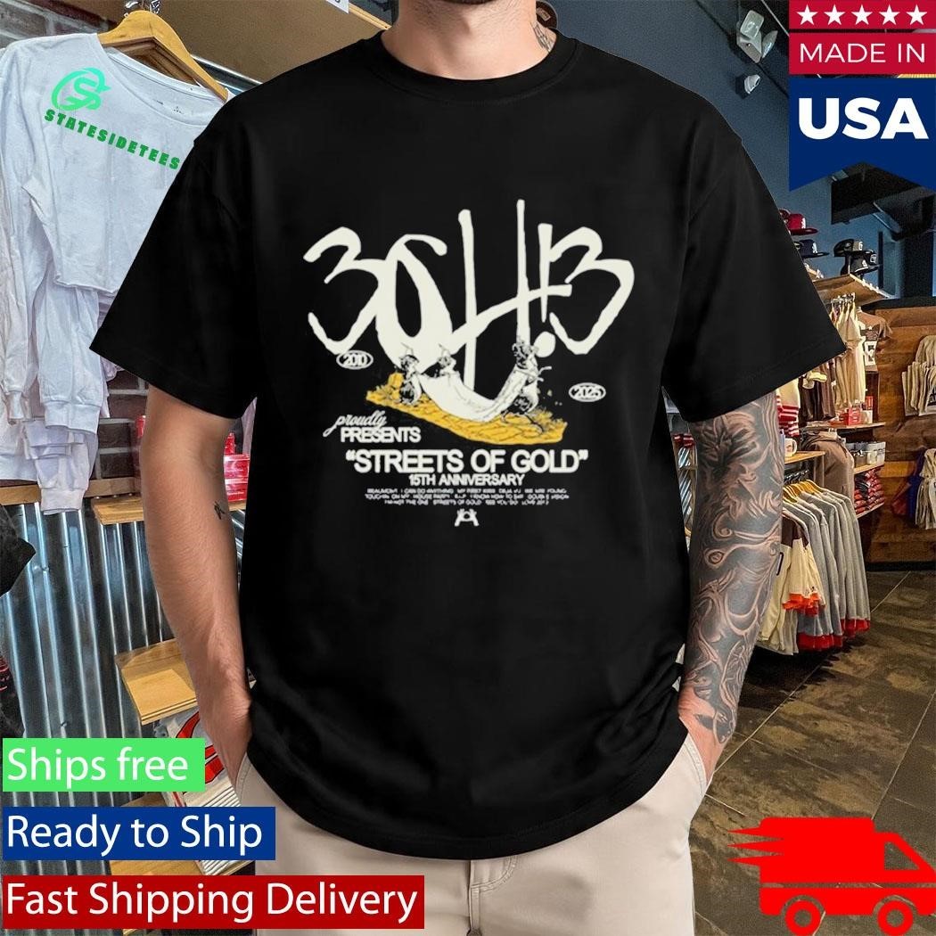 3OH!3 15th Anniversary of Streets Of Gold Shirt Unisex , , , Long Sleeve Tee