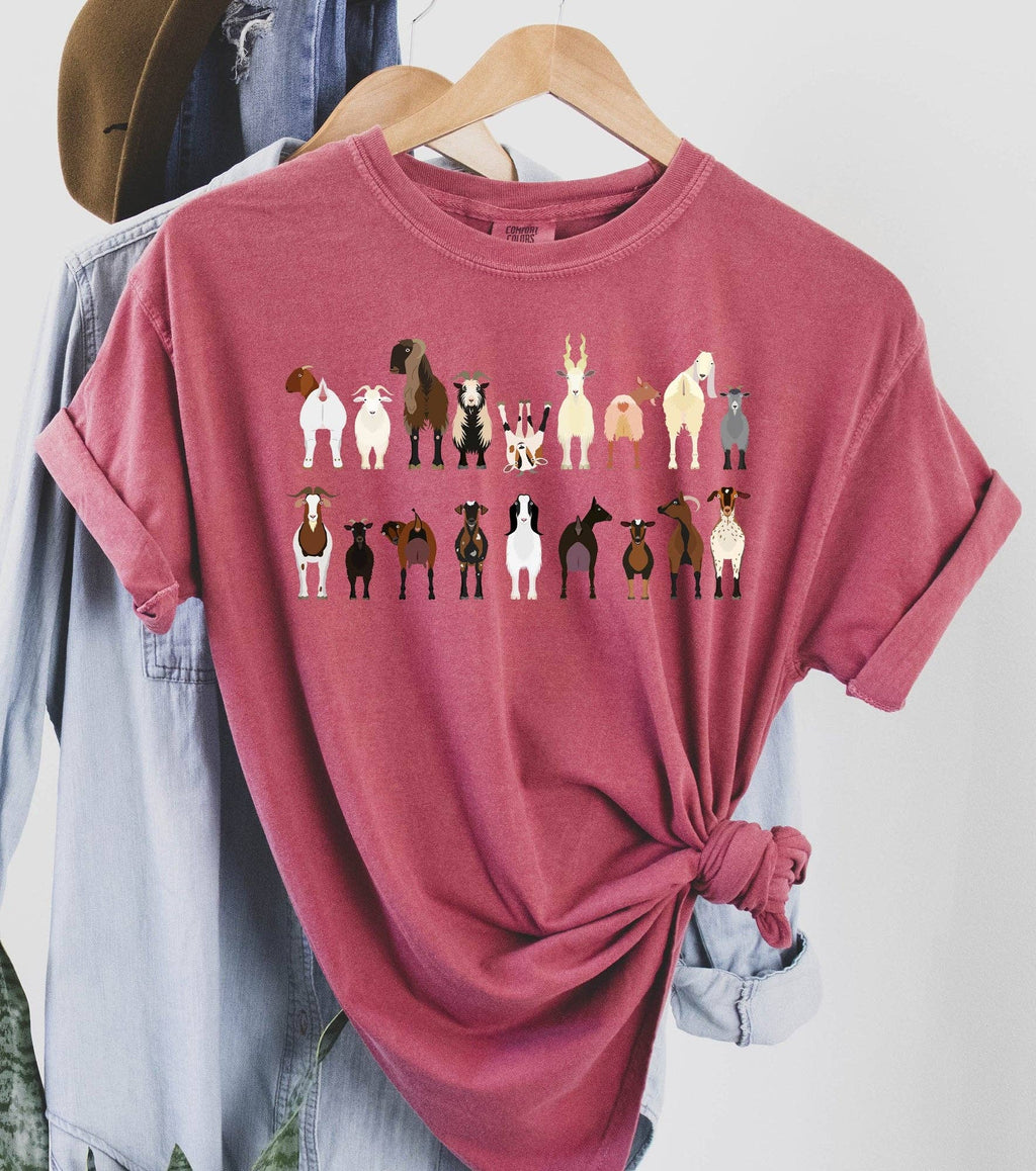 Goat Breeds Farm Animal Lover T-Shirt