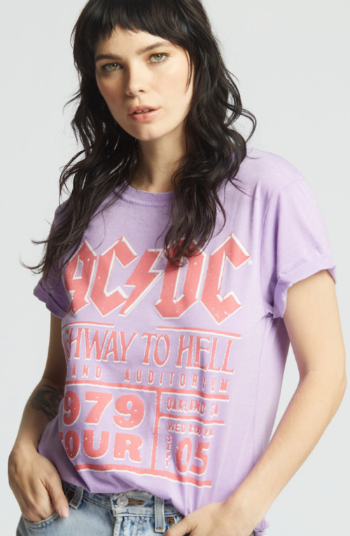303386 - 1130 Ac/Dc Tour Burn Out Graphic Tee