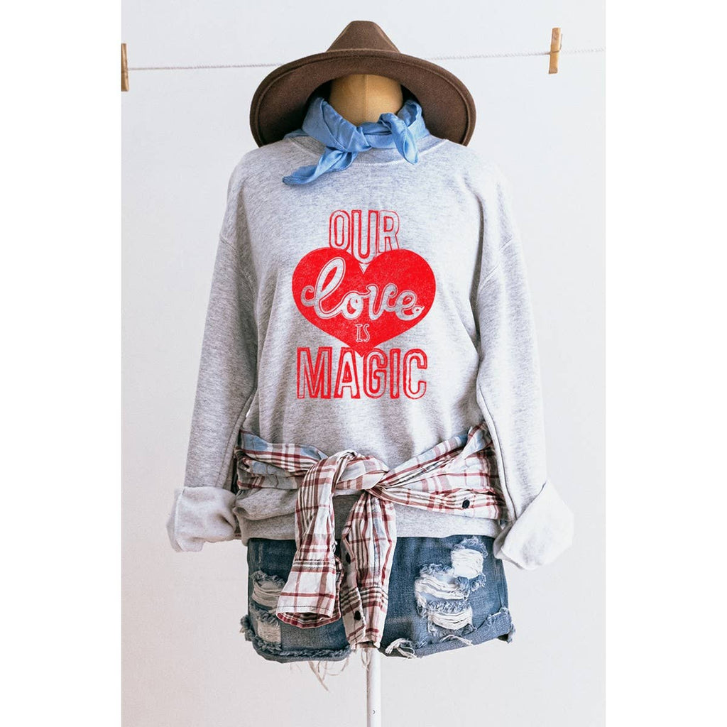 Our Love Is Magic   Vintage   Graphic Sweatshirts