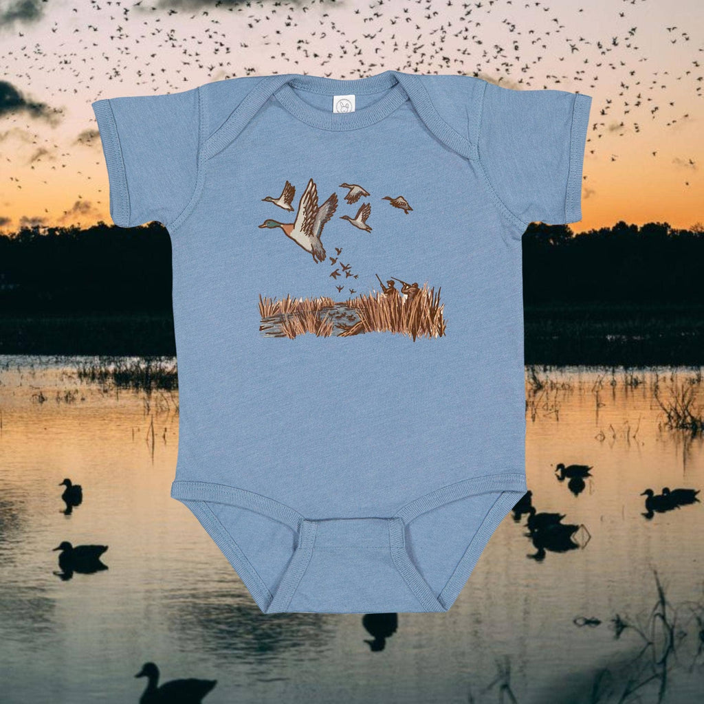 Mallard Duck Hunting & Lucky Duck Infant Bodysuit