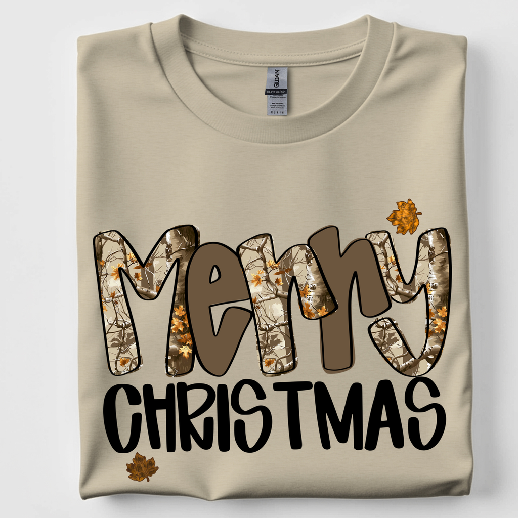 Camo Merry Christmas Tshirt
