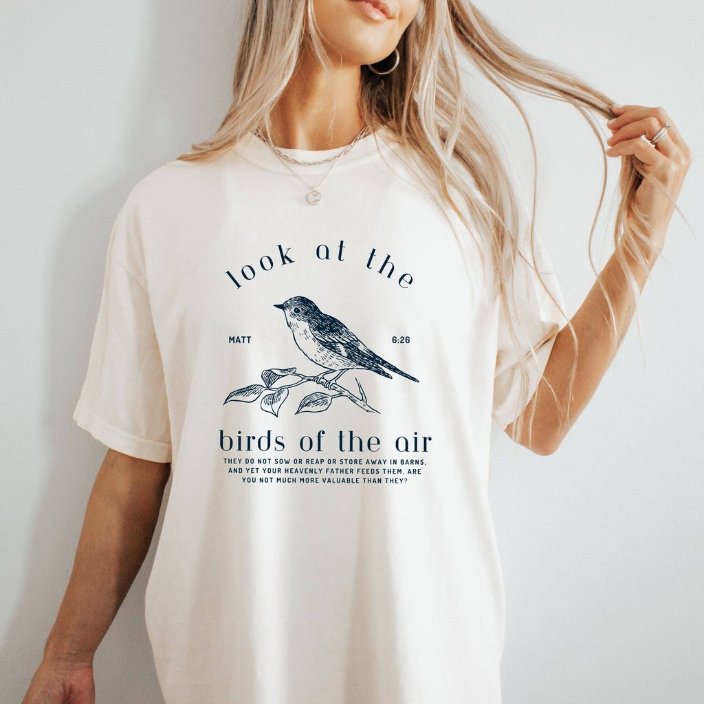 Look At the Birds Floral Western Fall Graphic Tee