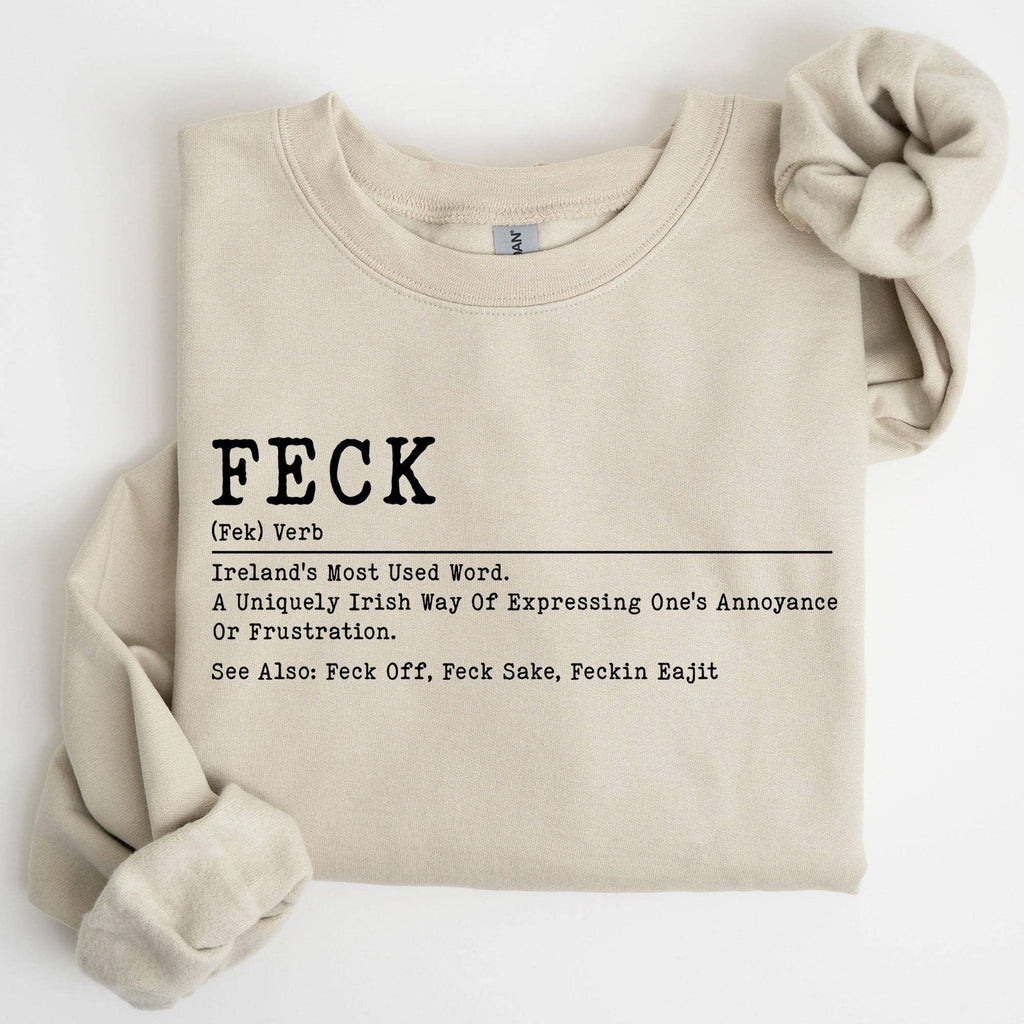 Feck Definition, Funny Shamrock St Patrick's Day Sweatshirt