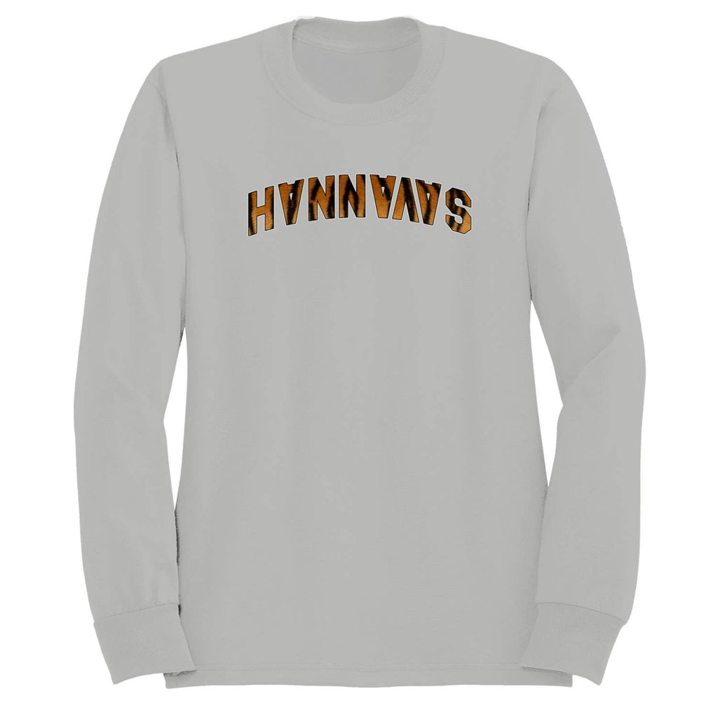 Savannah Tiger Print Arched Text Men's Sweatshirt
