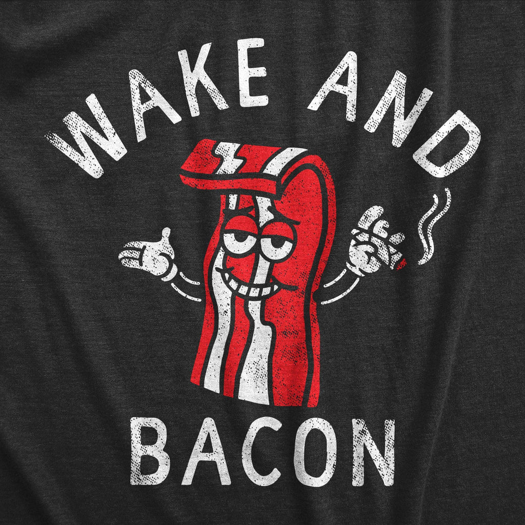 Wake and Bacon Men's Tshirt 420 Graphic Tee Western T