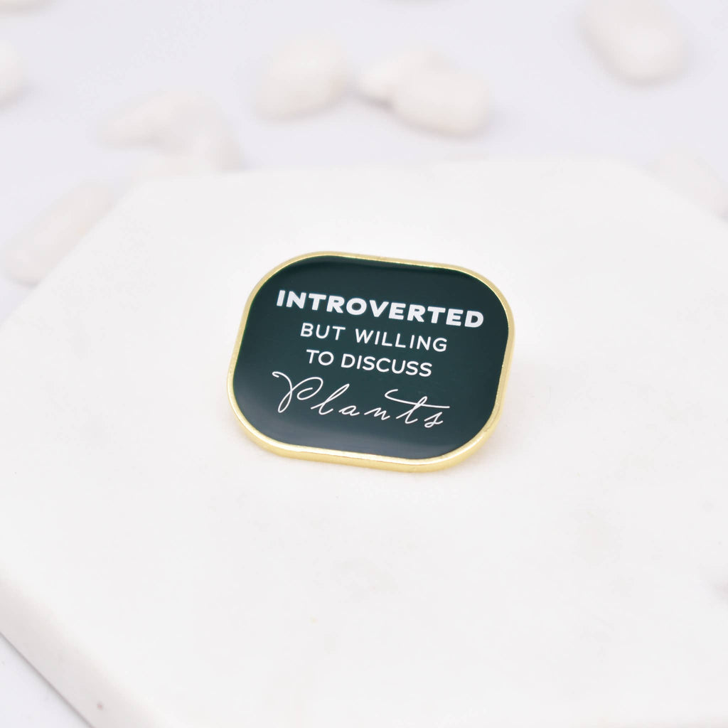 Introverted Plant Enamel Pin