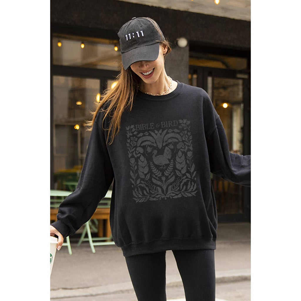 Bible and Bird Christmas  Vintage Graphic Sweatshirts