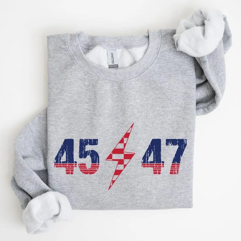 45 47 Trump 2024 Donald Trump 47th President Presidential Election Trump MAGA 47 Shirt Political T-Shirts