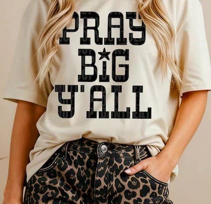 Pray Big Y'all Comfort Colors T-Shirt