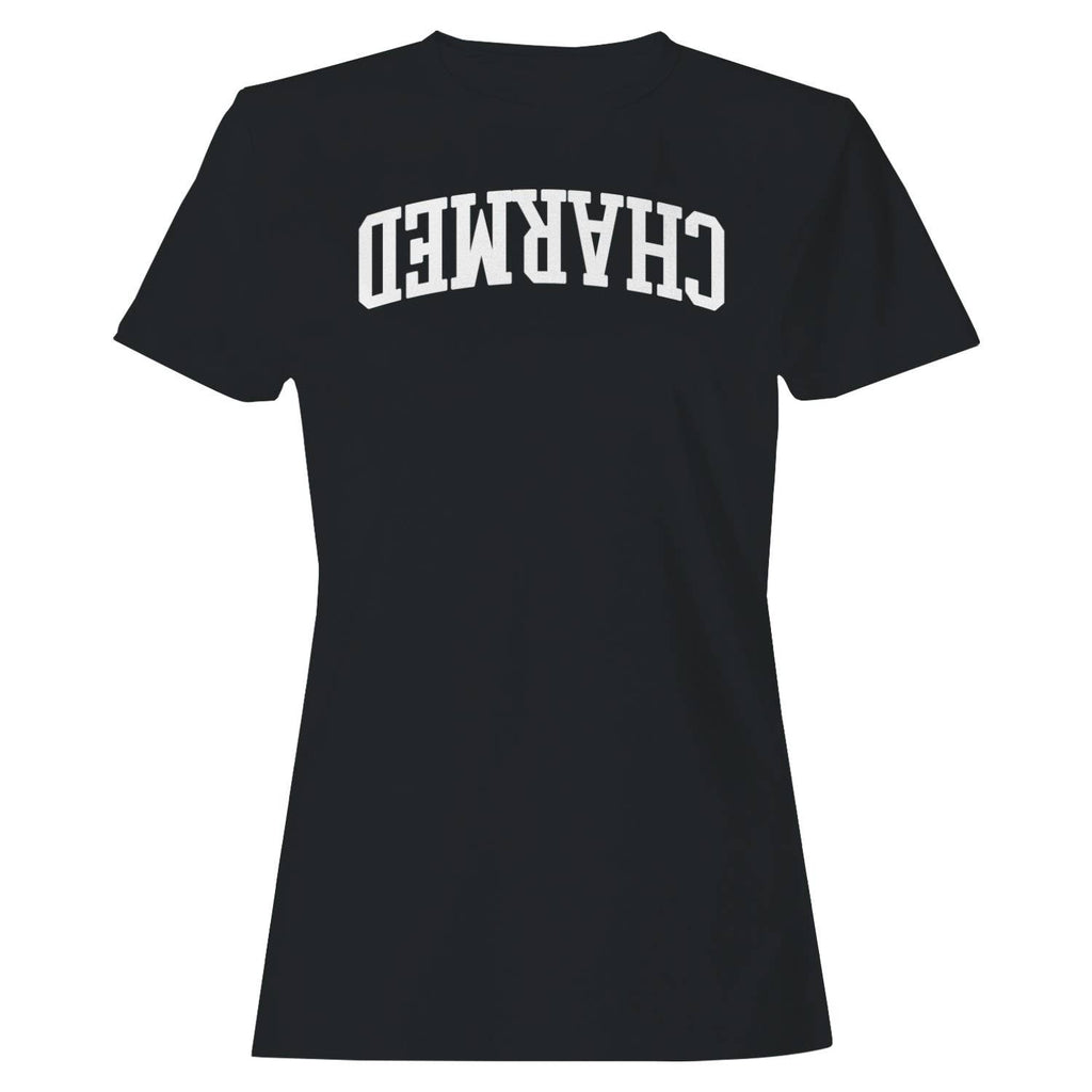 Upside Down Charmed Bold Typography Women's T-Shirt