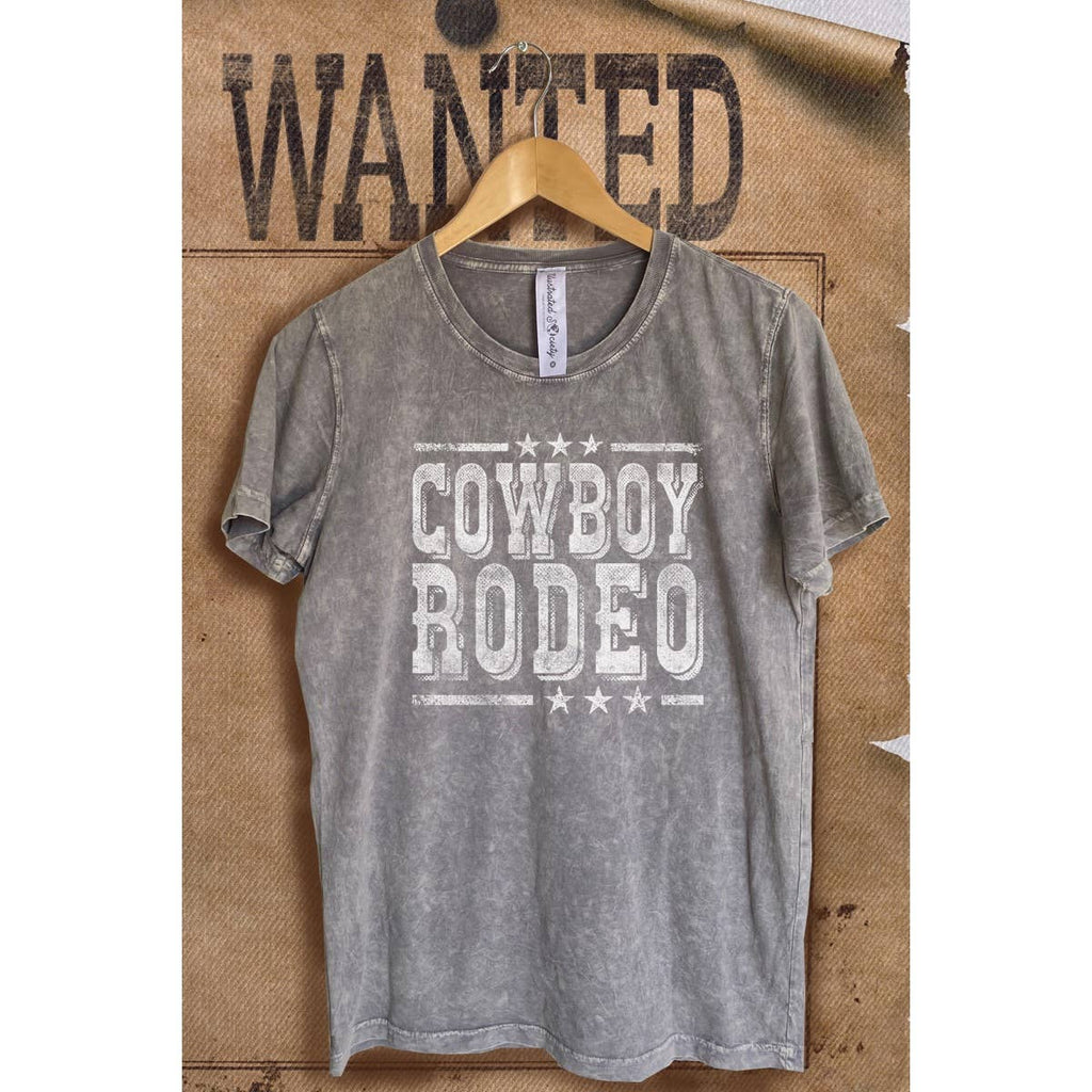 Cowboy Rodeo Vintage  Mineral Wash Vintage  Graphic  Tee