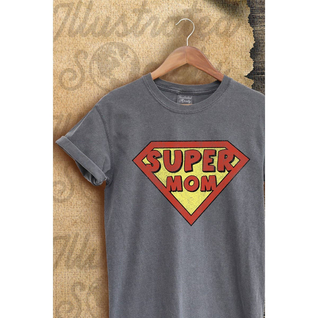 Super Mom  Vintage Graphic  Tee