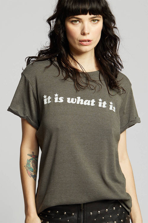 303026 - 561g It Is What It Is Baby Rib Graphic Tee