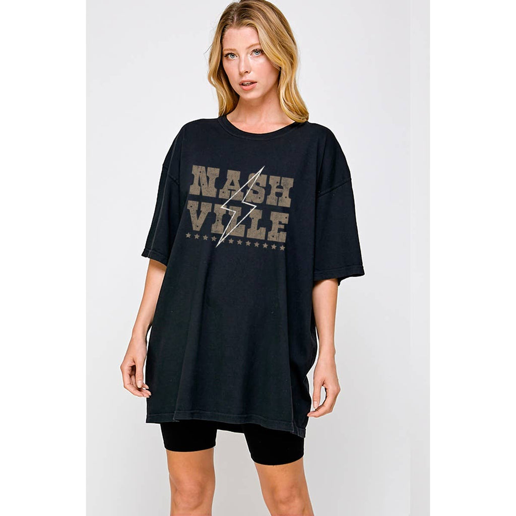 Nashville Vintage Oversized Tee