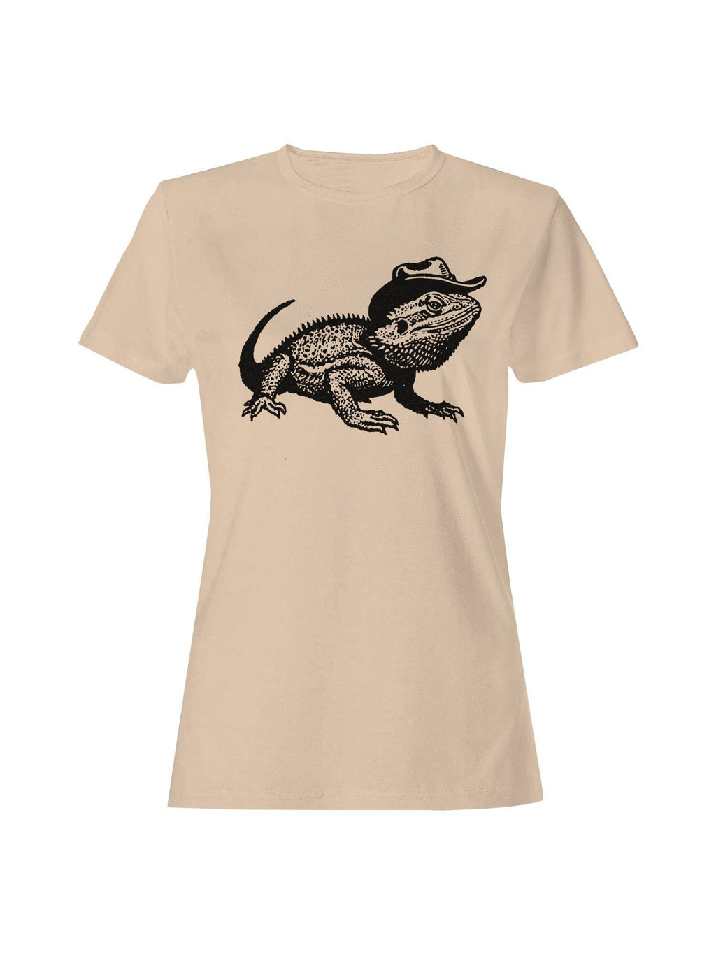 Cowboy Lizard Art Illustration Women's T-Shirt