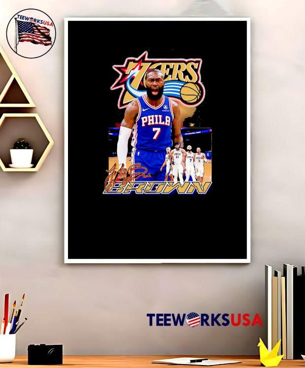 Jaylen Brown Screaming Action Philadelphia 76ers Shirt