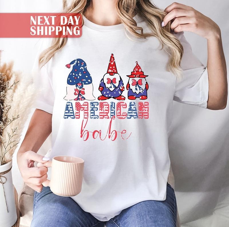 4th July Gnomes Shirt American Babe Shirt Fourth July Shirt American Shirts 4th July Patriotic Shirt Patriotic Family Shirts T-Shirts