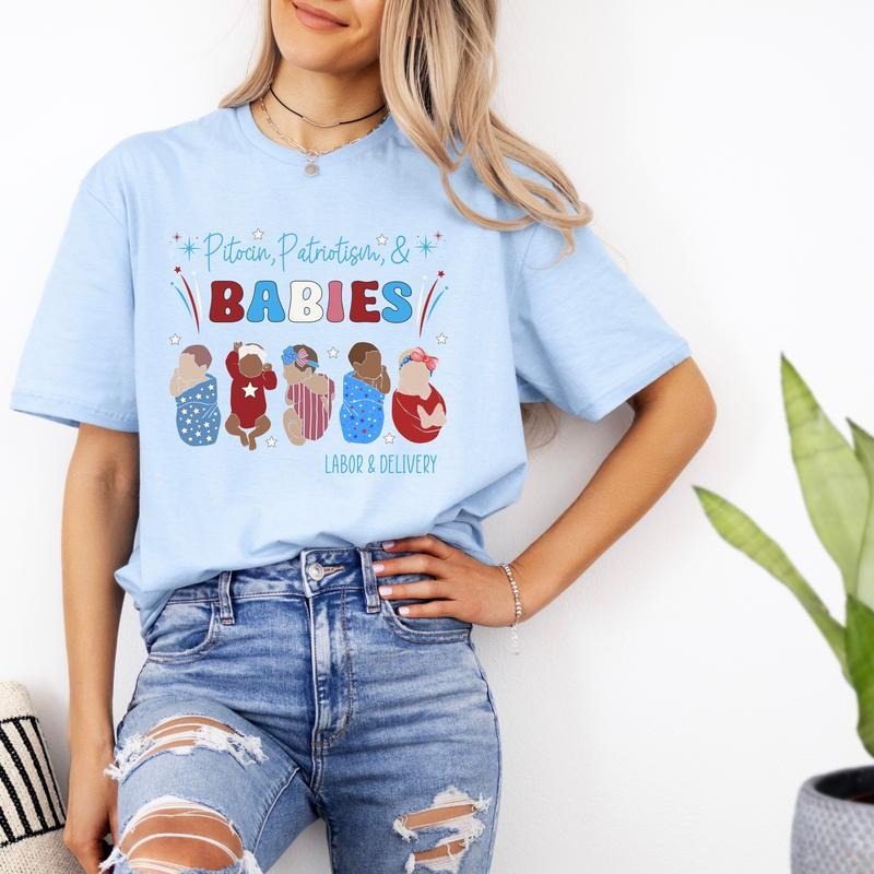 4th July Labor Delivery Shirt Fourth July L D Shirt Labor Delivery Nurse L D Nurse Labor Delivery Shirt L D Crew T-Shirts