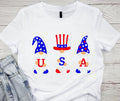 4th July Shirt 4th July Gnome Shirt Patriotic Gnome Shirt Gnome Shirt Usa Shirt T-Shirts