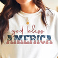 4th July Shirt God Bless America Crew Independence Day Crew T-Shirts