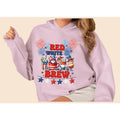 4th July Gnome Red White Brew Your Independence Day Celebrations Latte Stars Fireworks USA Shirt T-Shirts
