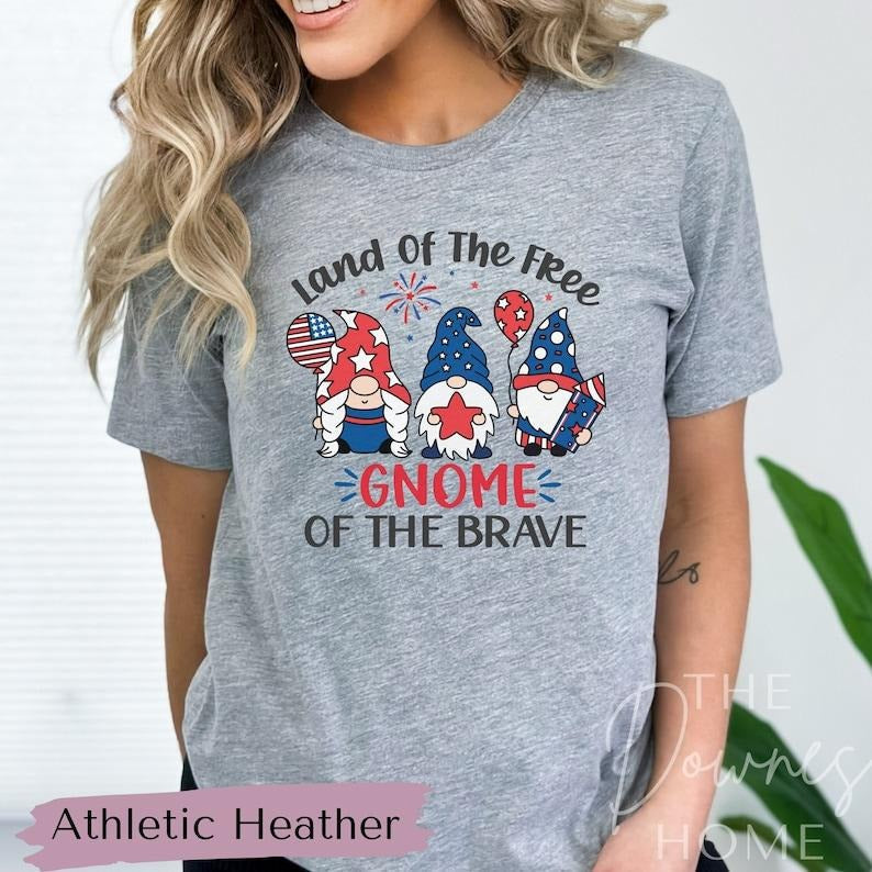 4th July Gnome Shirt Gnome Shirt 4th July Shirt Patriotic Shirt Independence Day Shirt 4th July Independence Day USA Flag T-Shirts